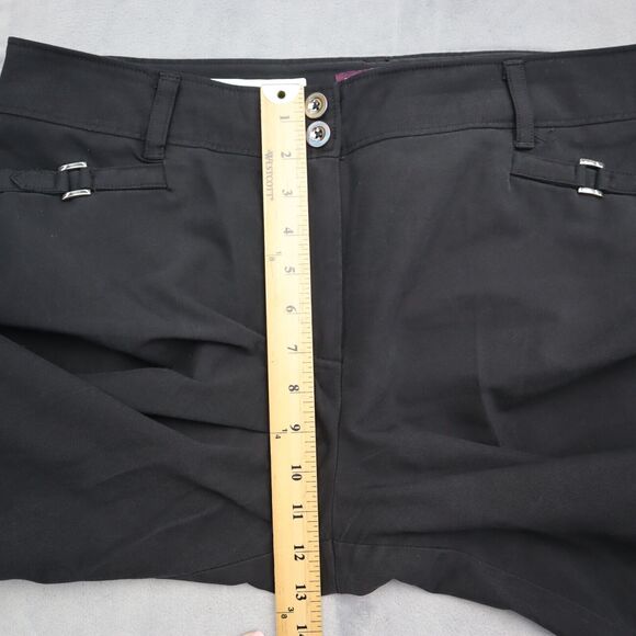 Roz Ali Pants Womens 14 Black High Rise Button Zip Stretch The Classic Fit - Picture 4 of 16